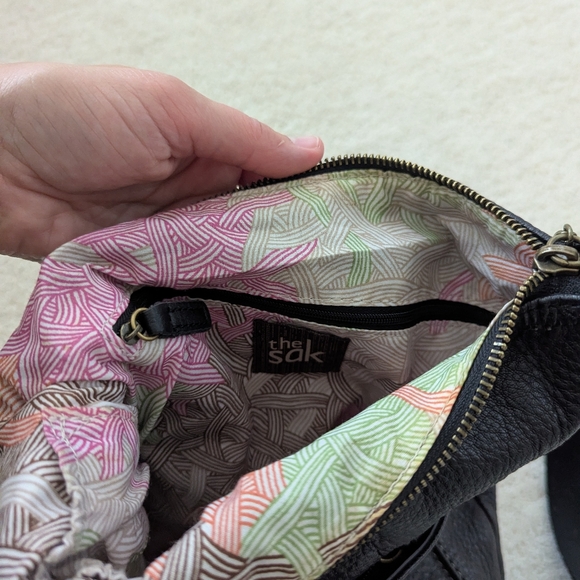 The Sak Lucia Black Leather Crossbody Bag - Picture 6 of 6